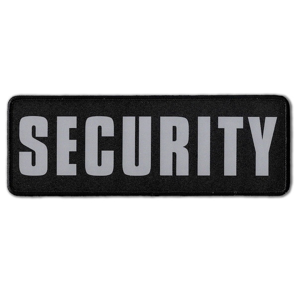 Ultra Reflective SECURITY Patch | Weather Resistant Tactical Patch For Vests, Made to Last with Hook & Loop Backing -FREE SHIPPING