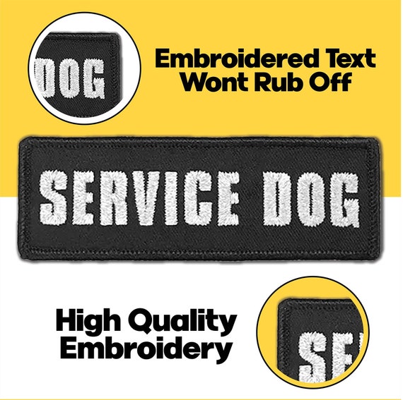 Service Dog Vest Patch  Service Dog full Color Patch