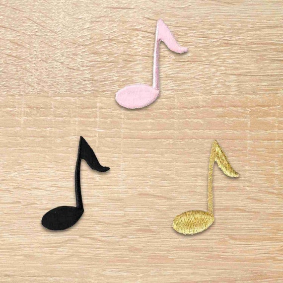 Toppa Termoadesiva Per Pianoforte, Da Cucire Su Vestiti, Ricamata, Nota