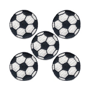 Fußball Aufbügler (5er-Pack) Sport Gestickte Bügelbilder Aufbügler -Small