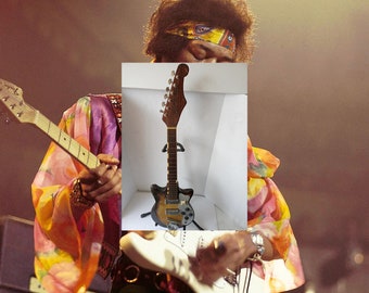 EXCLUSIVE A4 PRINT MUSIC /& GUITAR LEGEND JIMI HENDRIX SIGNED PRINTED