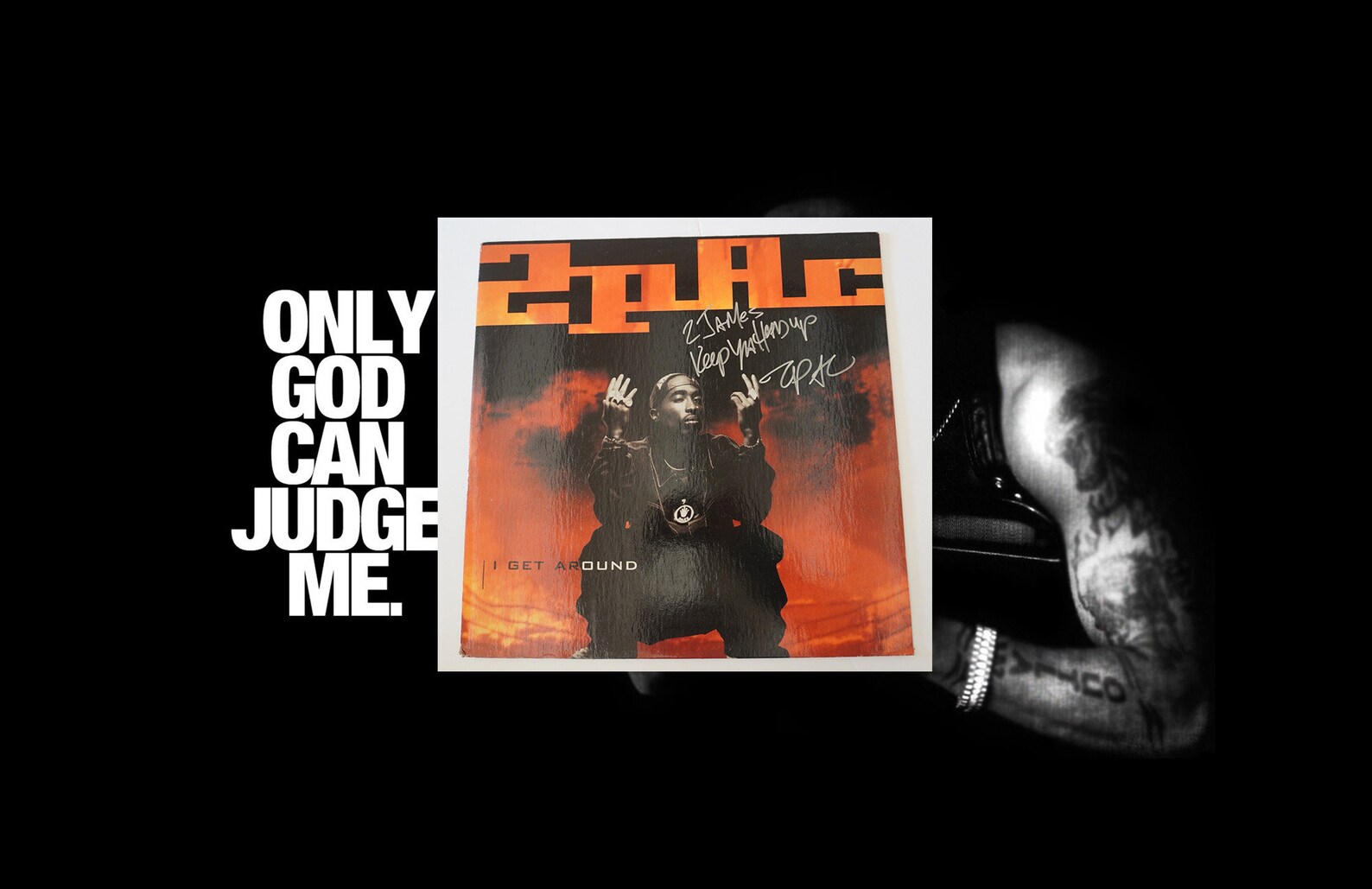 Tupac Shakur I get around LP signed 1993 with Etsy