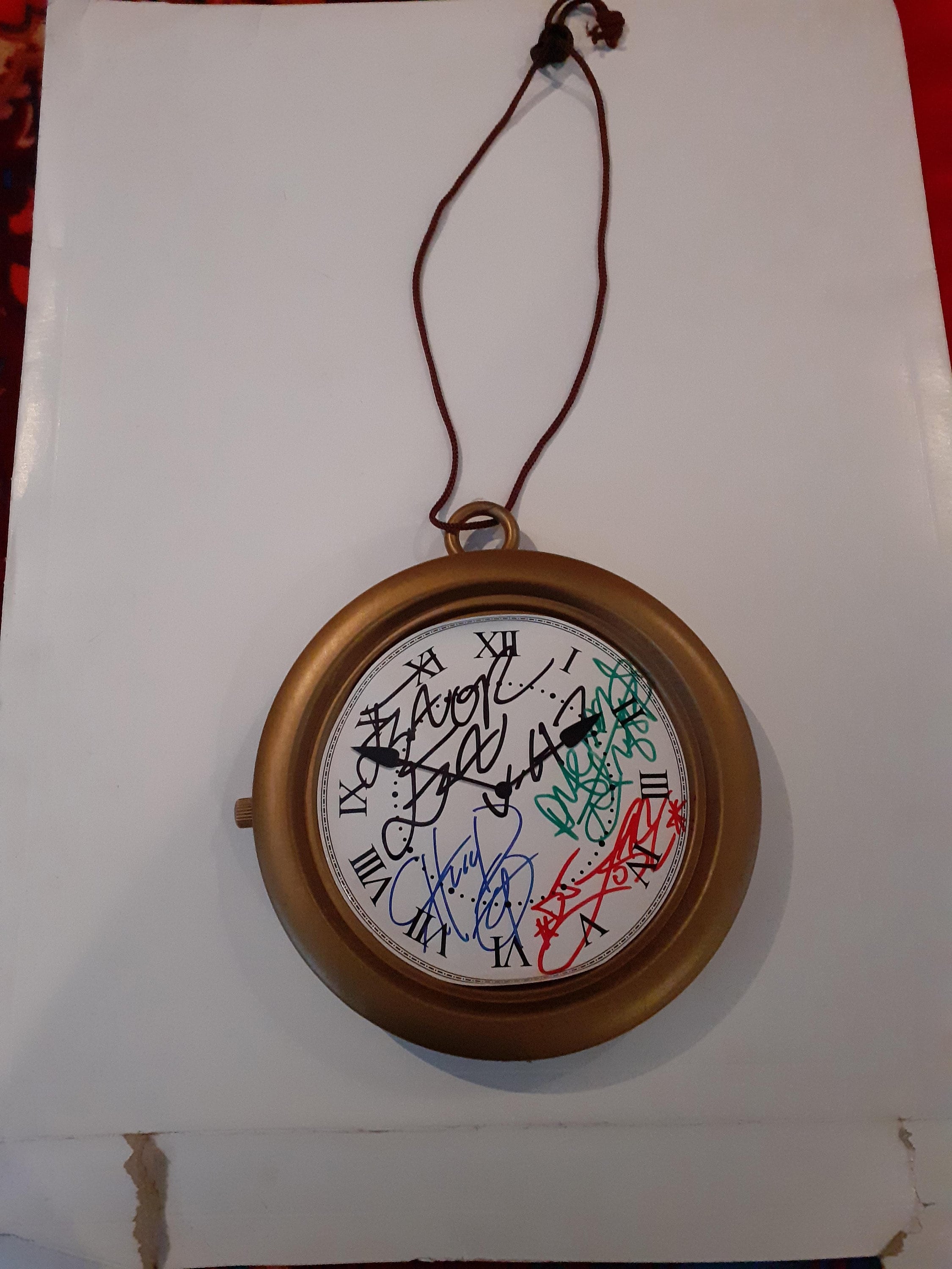Public Enemy Flava Flav 8 in jumbo gold clock necklace signed Etsy