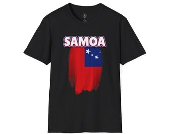 Samoan Flag T-Shirt, Pacific Islander Pride Clothing