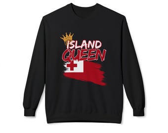 Tongan Island Queen Sweatshirt, Polynesian Heritage Crewneck