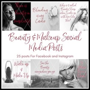 Beauty and Makeup Social Media Posts