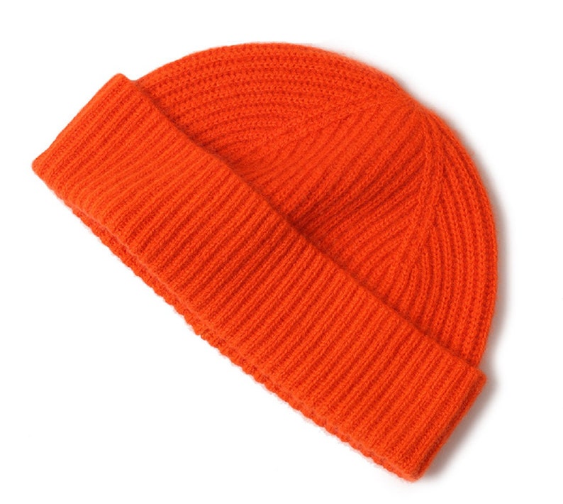 Women/'s Ribbed 100/% Cashmere Beanie Hat