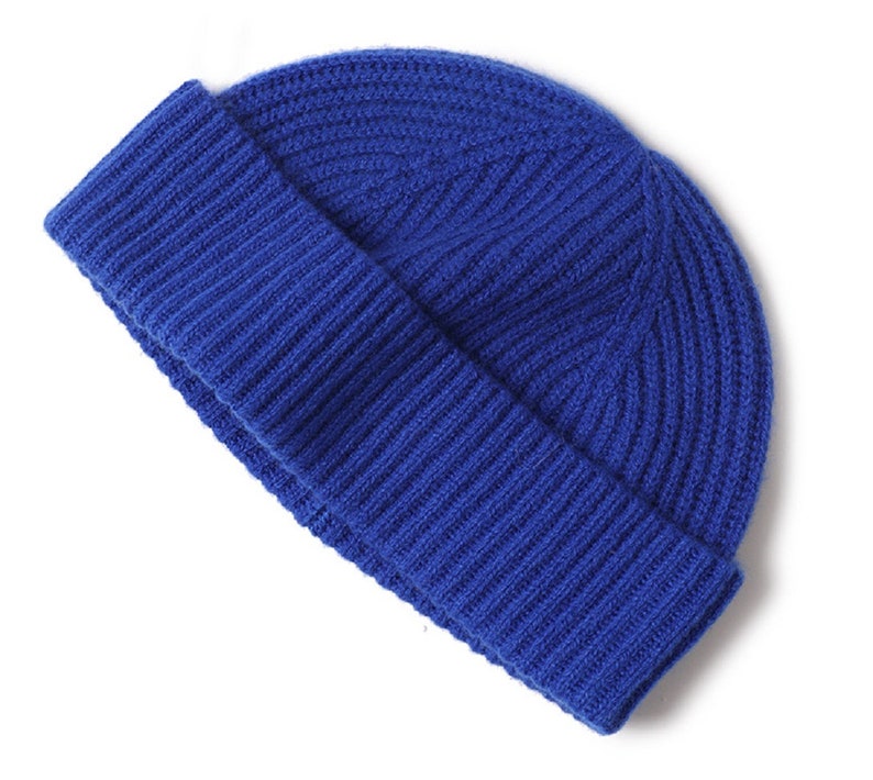 Women/'s Ribbed 100/% Cashmere Beanie Hat