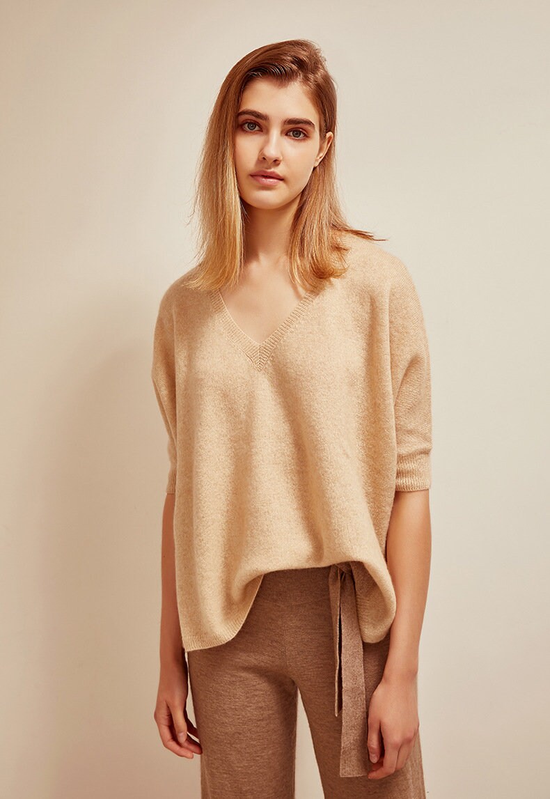 Women's 100 Pure Cashmere Pullover Sweater Etsy