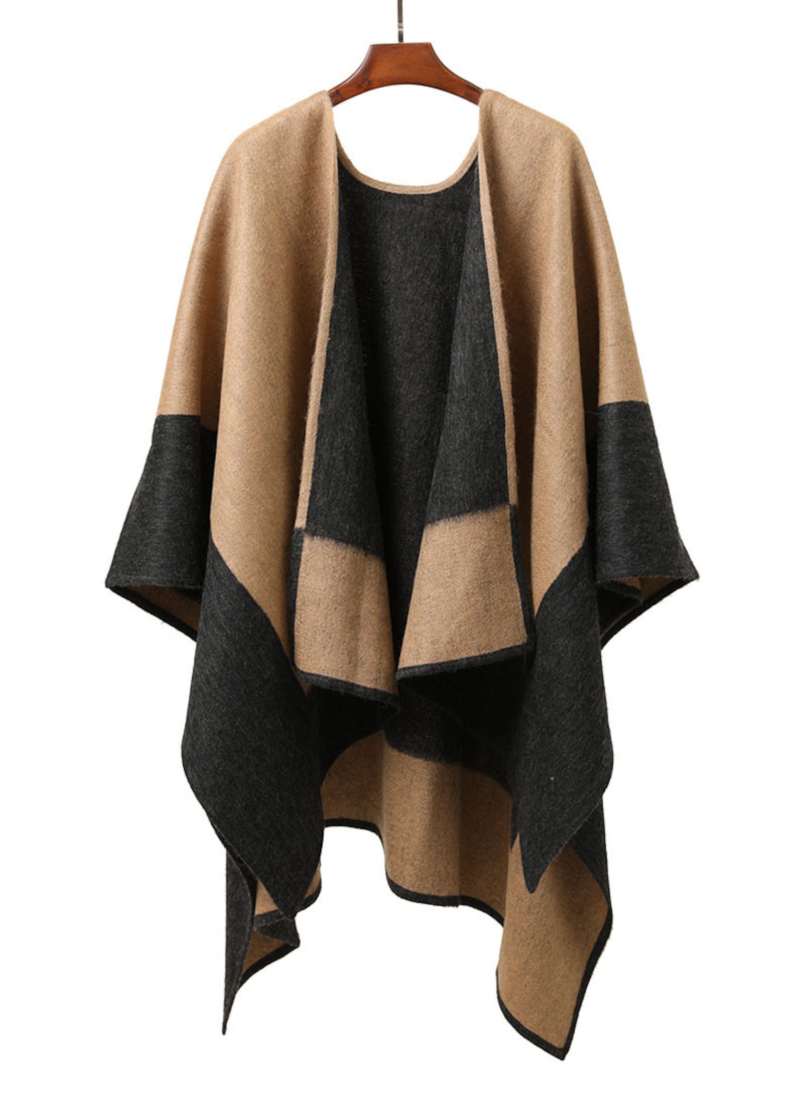 Women's Shawl Wrap Poncho Ruana Cape Open Front Cardigan Etsy