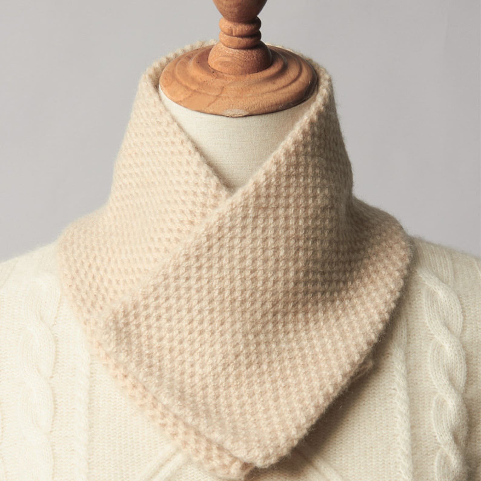 100 cashmere mini snood neck warmer. Encircle Neck Cashmere Etsy