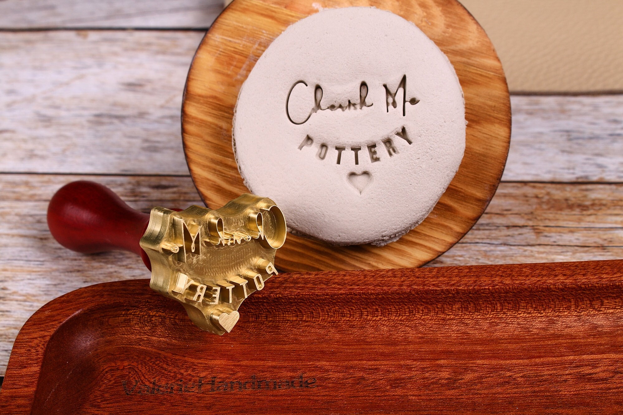 Handmade Clay Stamp, Clay Stamps for Pottery, Signature Pottery Stamp,  Ceramic Logo Stamp Custom, Pottery Stamp with Name, Soap Stamp