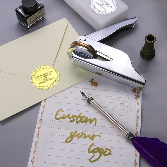 Logo Embosser Personalized Logo Embosser Business Embosser Etsy