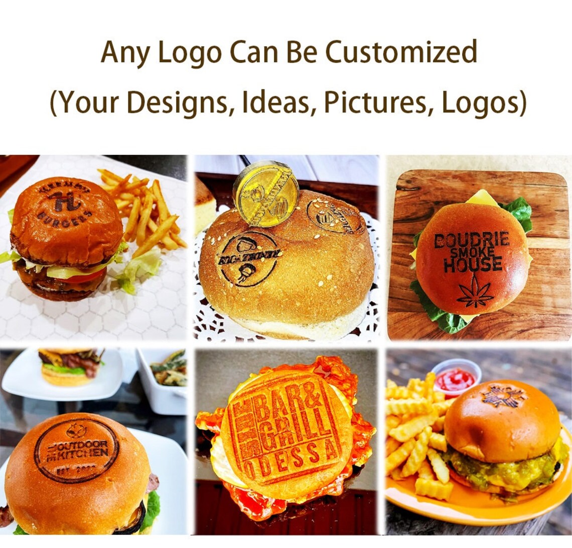 Custom Burger Stamp Branding Iron for Burger Electric Iron Etsy