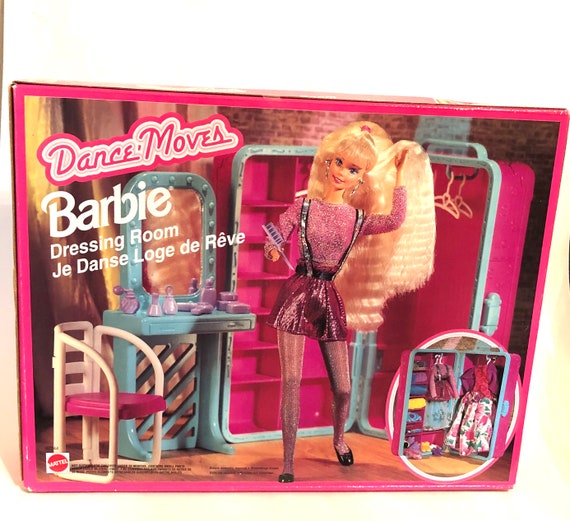 Barbie 1995 Rare Dance Moves Dressing Room by Mattel Never Been