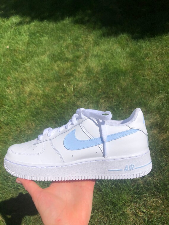 high top air force ones light blue