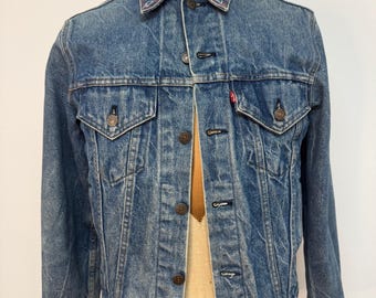 Vintage 1980s Levi's Denim Trucker Jacket - Type 3, Size 38, Made in USA