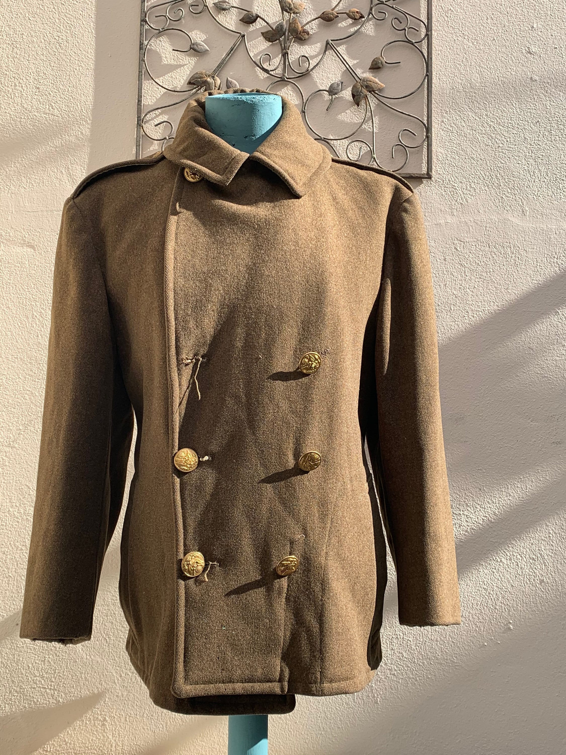 WW1 1914 Vintage American Army Greatcoat Altered to a Etsy