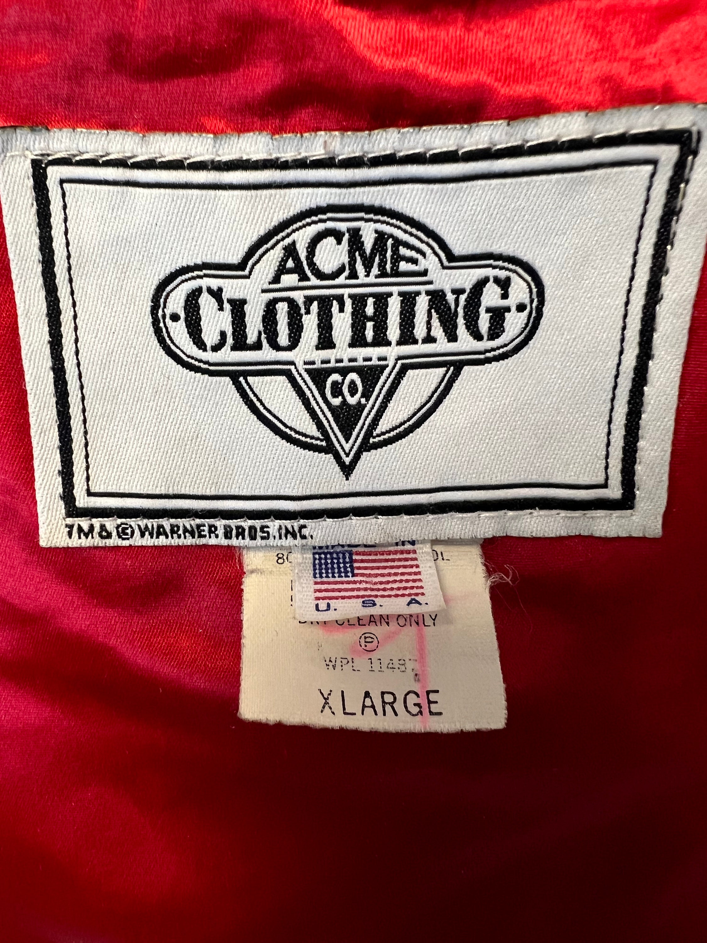 Vintage Acme Clothing Bugs Bunny Classic Varsity Jacket 