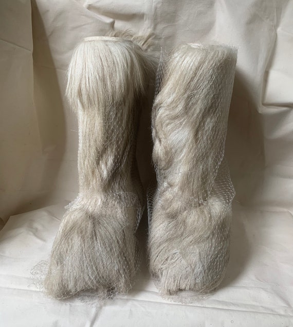 Vintage Original Goat Hair Apre Ski Boots