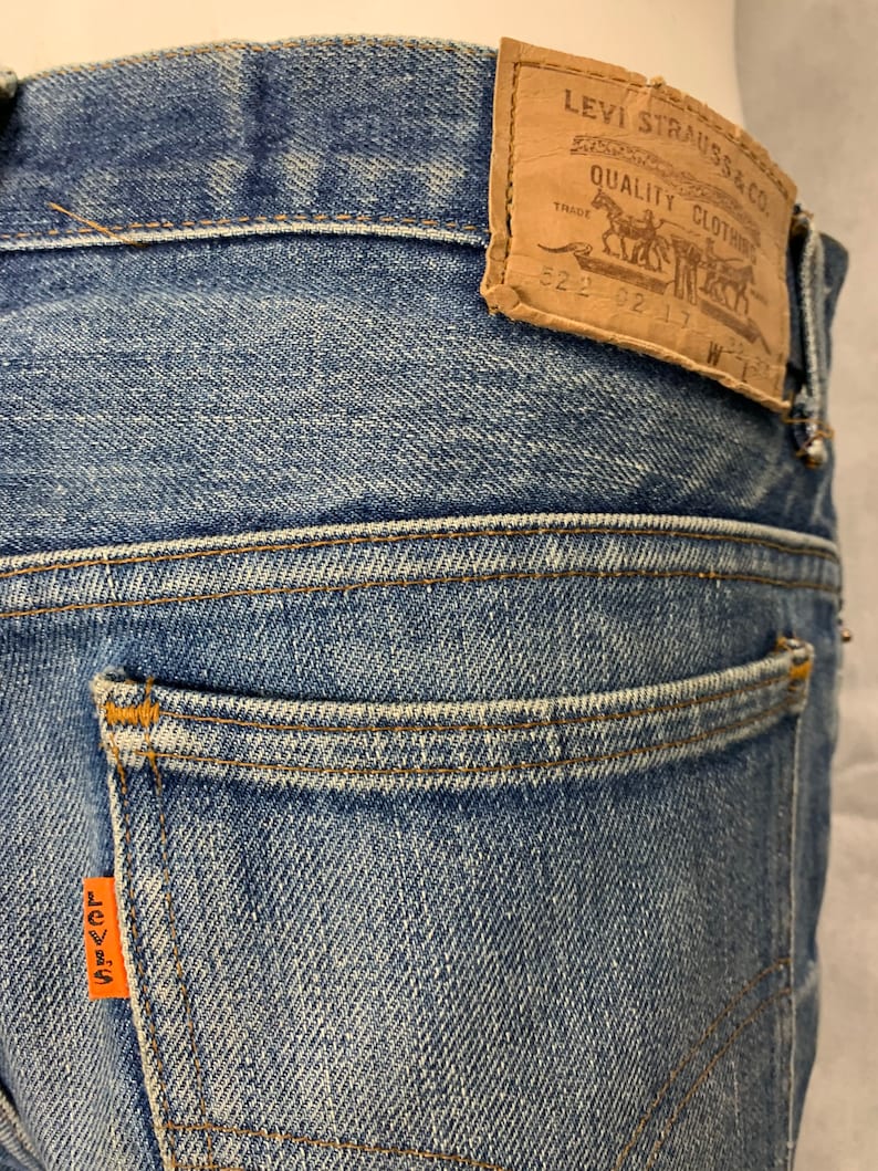 Vintage 1970s Levi\u2019s Orange Tab Flared Jeans 32 x 34