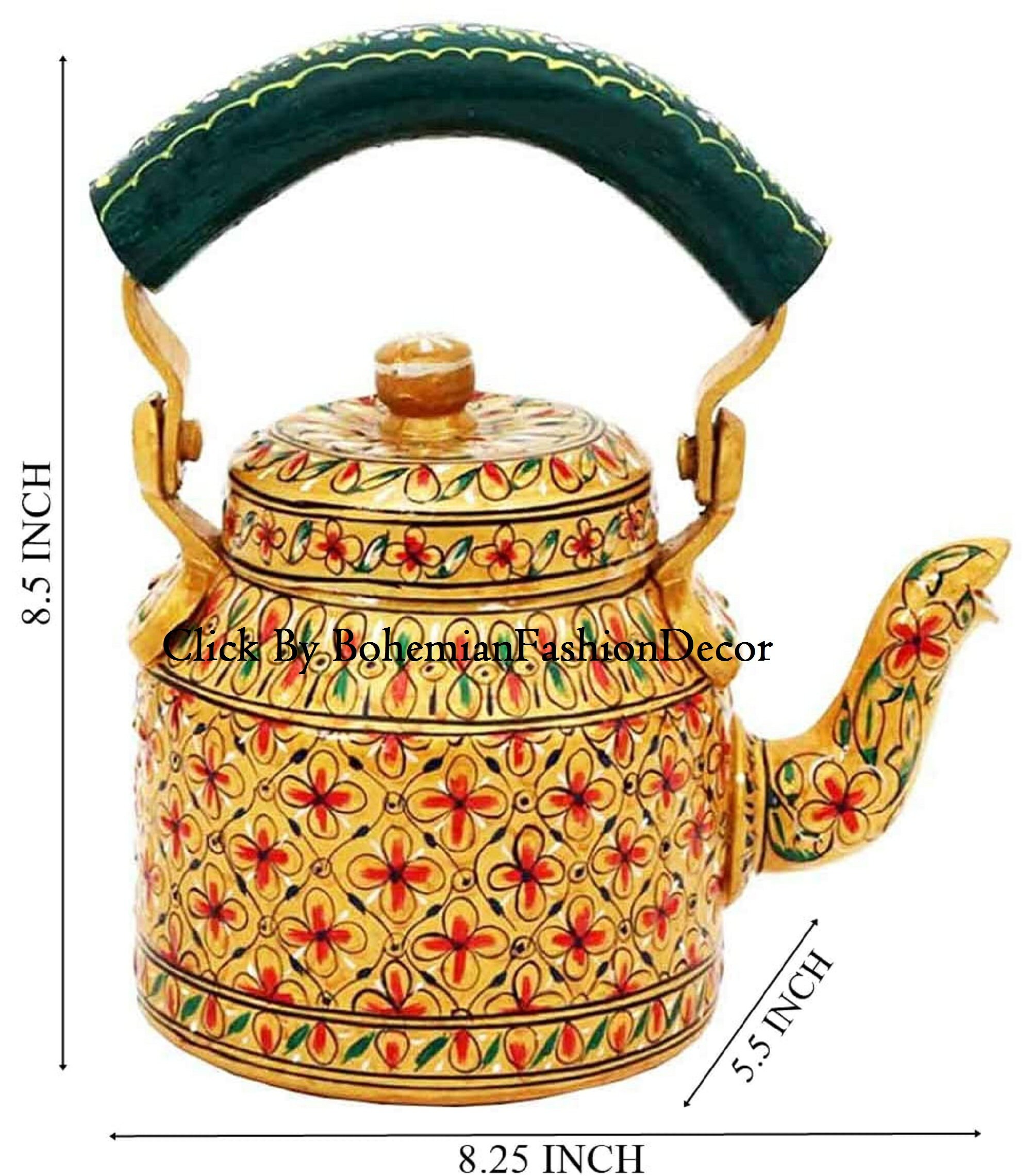 Multi Color Kettle Farmhouse Tea Kettle Kettle With Glass Etsy