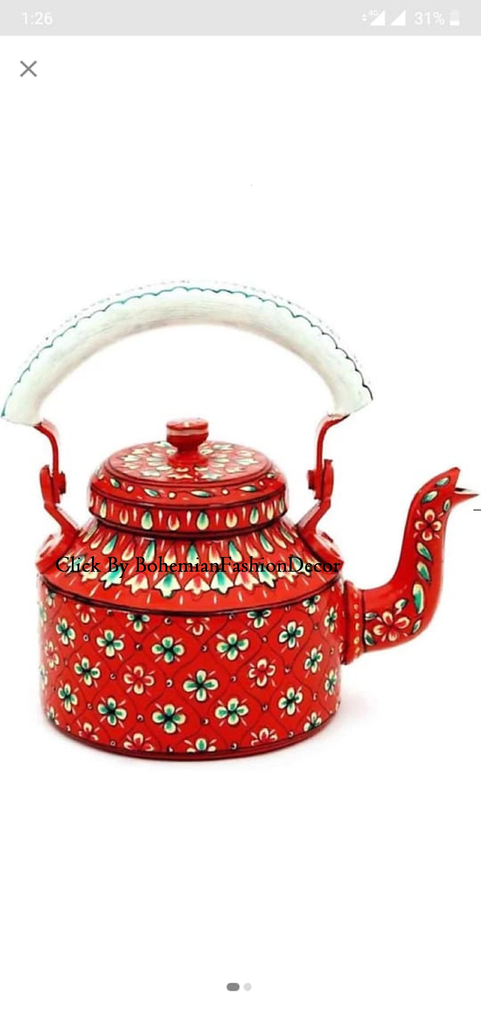 Multi Color Kettle Farmhouse Tea Kettle Kettle With Glass Etsy