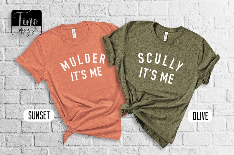 Mulder It's Me Shirt, Funny X-Files Shirt, Scully Its Me Shirt, Geeky Couples Shirt, Sci Fi Fans, Geek Gift, Nerd Gift, X Files Fan Active image 1