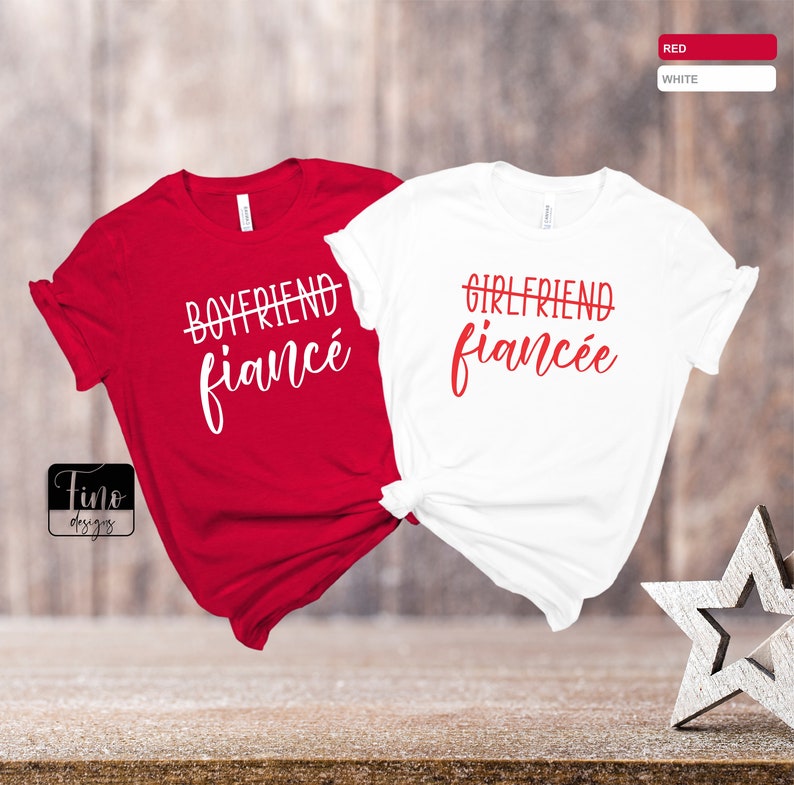 Girlfriend Fiancee Shirt Boyfriend Fiance Shirt Matching - Etsy