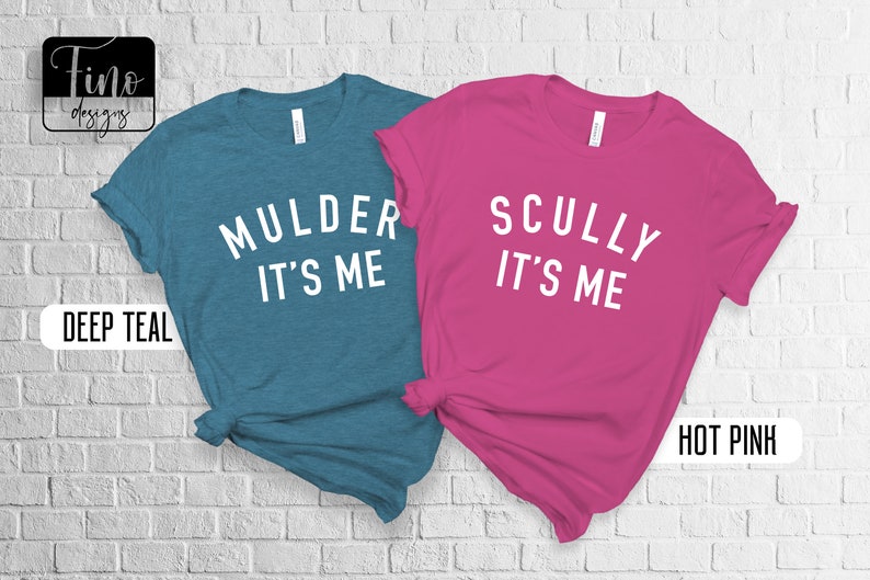 Mulder It's Me Shirt, Funny X-Files Shirt, Scully Its Me Shirt, Geeky Couples Shirt, Sci Fi Fans, Geek Gift, Nerd Gift, X Files Fan Active image 3