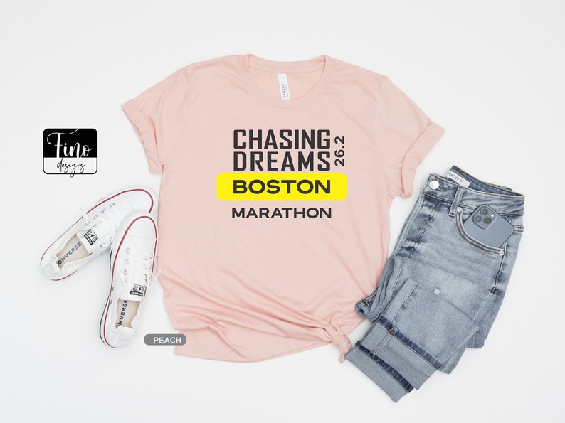 Boston Marathon Shirt Custom Running Tshirt Marathon Etsy