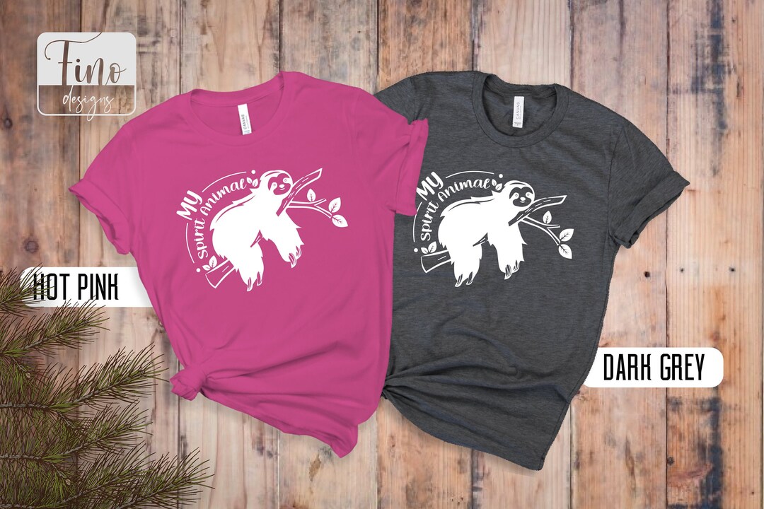 My Spirit Animal Tshirt, Sloth Tshirt, Funny Animal Shirt, Lazy Shirt