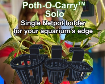 Poth-O-Carry® Solo - Net Pot Holder for your Aquarium