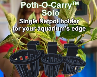 Poth-O-Carry® Solo - Net Pot Holder for your Aquarium