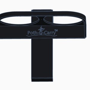 May include: Black metal double cup holder with the text "Poth-O-Carry" and a trademark symbol.