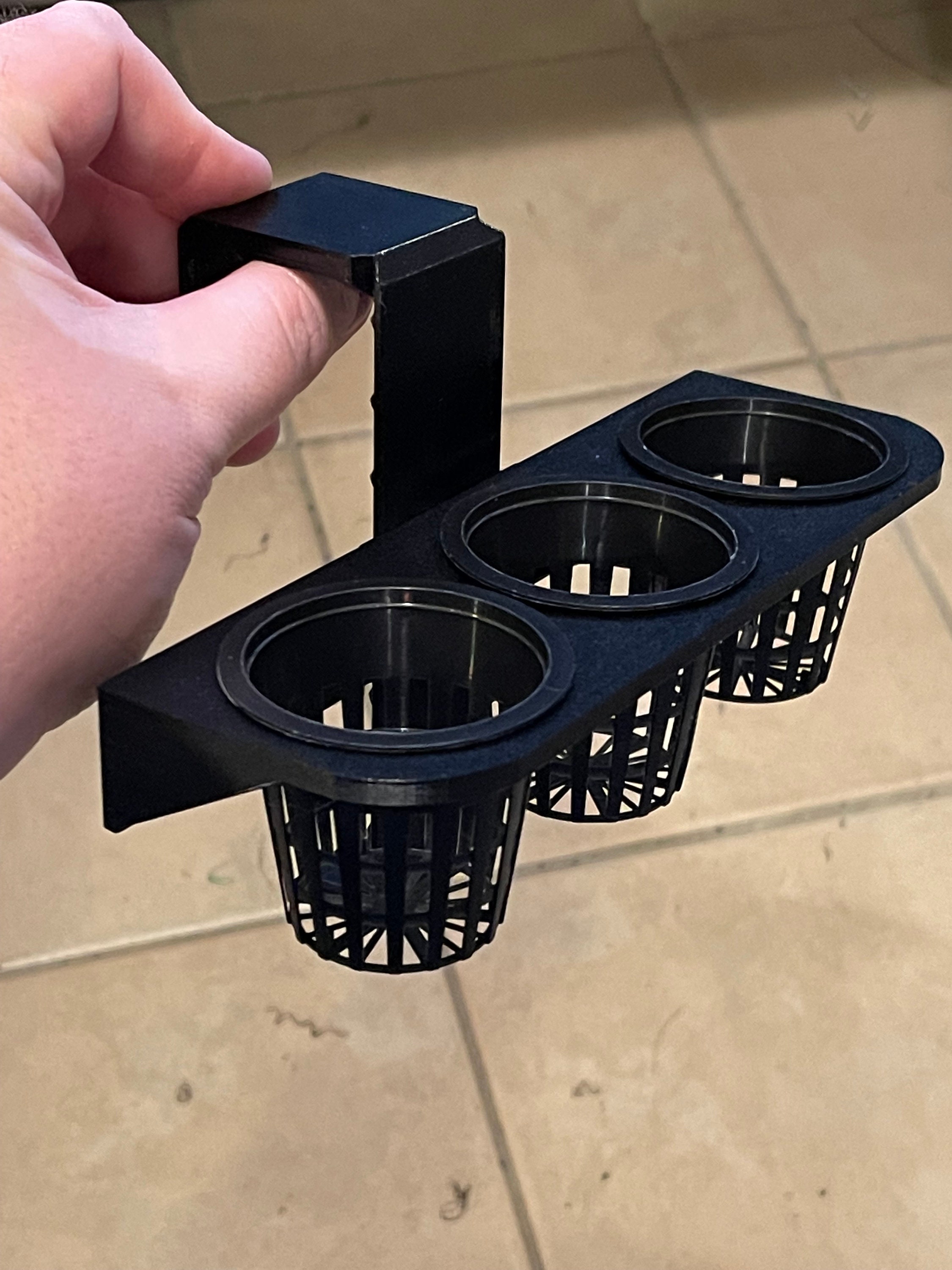 PothOCarry™ Triptych net pot holder for your aquarium Etsy