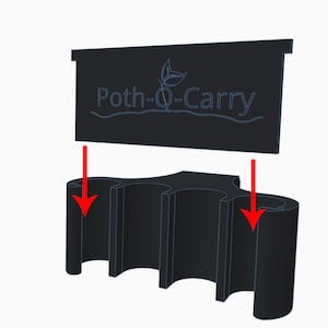 8-PACK! Poth-O-Carry™ Plus: Pothos Holder with Open Face Technology