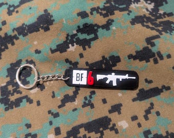 LLAVERO de Battlefield 6, BF6, Táctico, Juegos, Negro, Videojuegos, FPS, Mochila, BF6