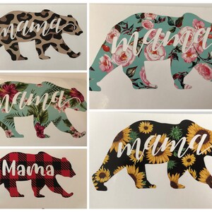 Mama Bear Decal For Car Laptop Tablet Etc