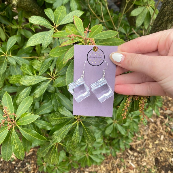 Ice cube earrings