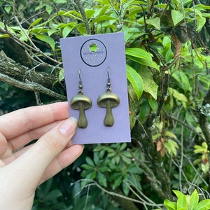 mushroom earrings