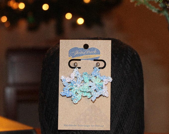 Single Snowflake Studback Earrings