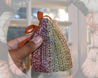 Fall Mini Drawstring Pouches - Coin Purse, Dice Bag, Stocking Stuffer, Fall Gift