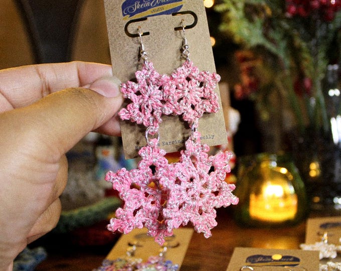 Winter Snowfall Drop Earrings