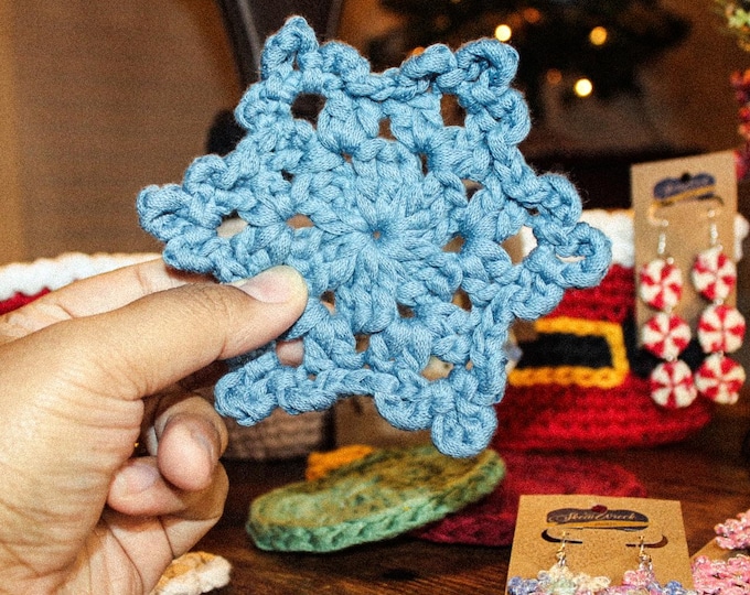 Crochet Snowflake Coasters