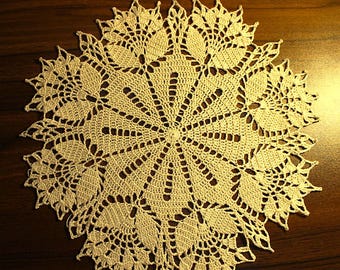 Handmade Vintage Tulip Doily