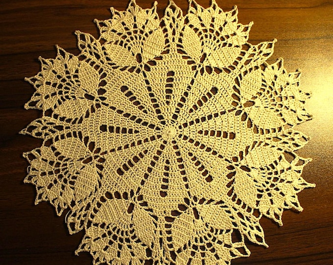 Handmade Vintage Tulip Doily