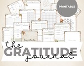 Printable Gratitude Journal | Gratitude Planner Printable | Gratitude Lists | Gratitude Prompts | Positivity Journal | SB001