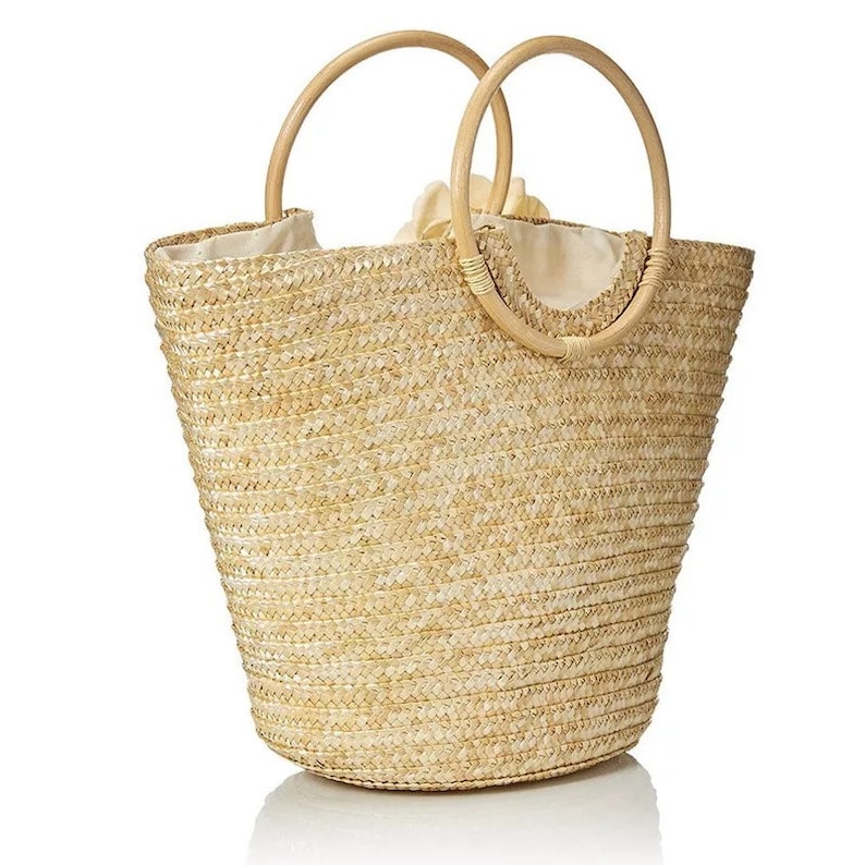 Wedding handbag Women/'s Straw Handbag Flower Woven Summer Beach Messenger Tote Bag Basket Shopper Purse
