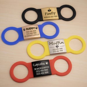 Silent Silicone Dog Tag: Personalized Slide-On Pet ID